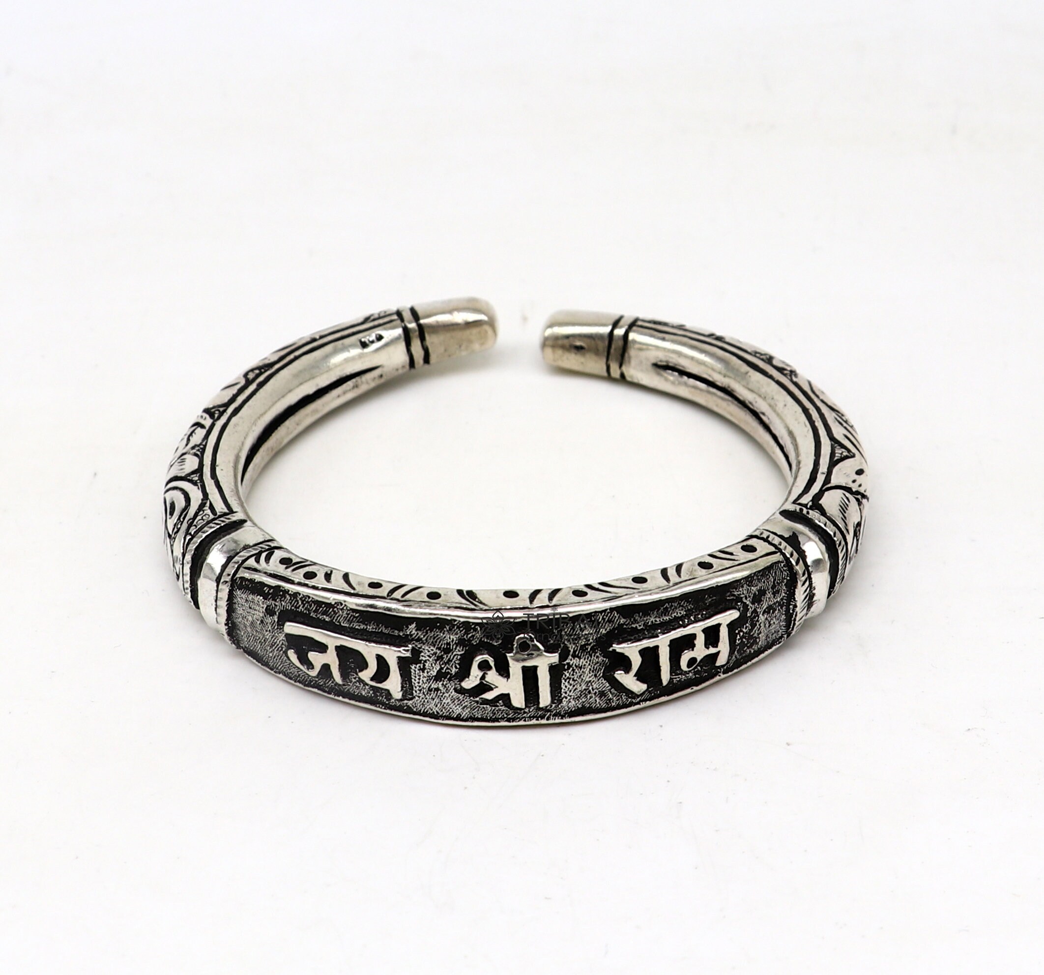 925 Sterling Silver Handmade Chitai Work jai Shree Ram Lord Rama Mantra  Bracelet Kada Best Divine Unisex Tribal Ethnic Jewelry Nsk584 - Etsy Israel