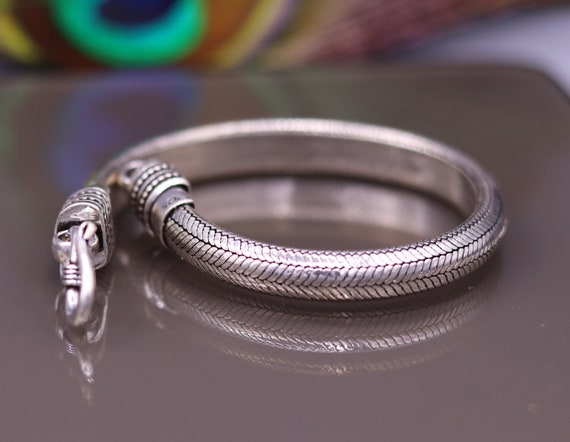 7mm Vintage Style 925 Sterling Silver Handmade Snake Chain 7mm Vintage Style 925 Sterling Silver Handmade Snake Chain