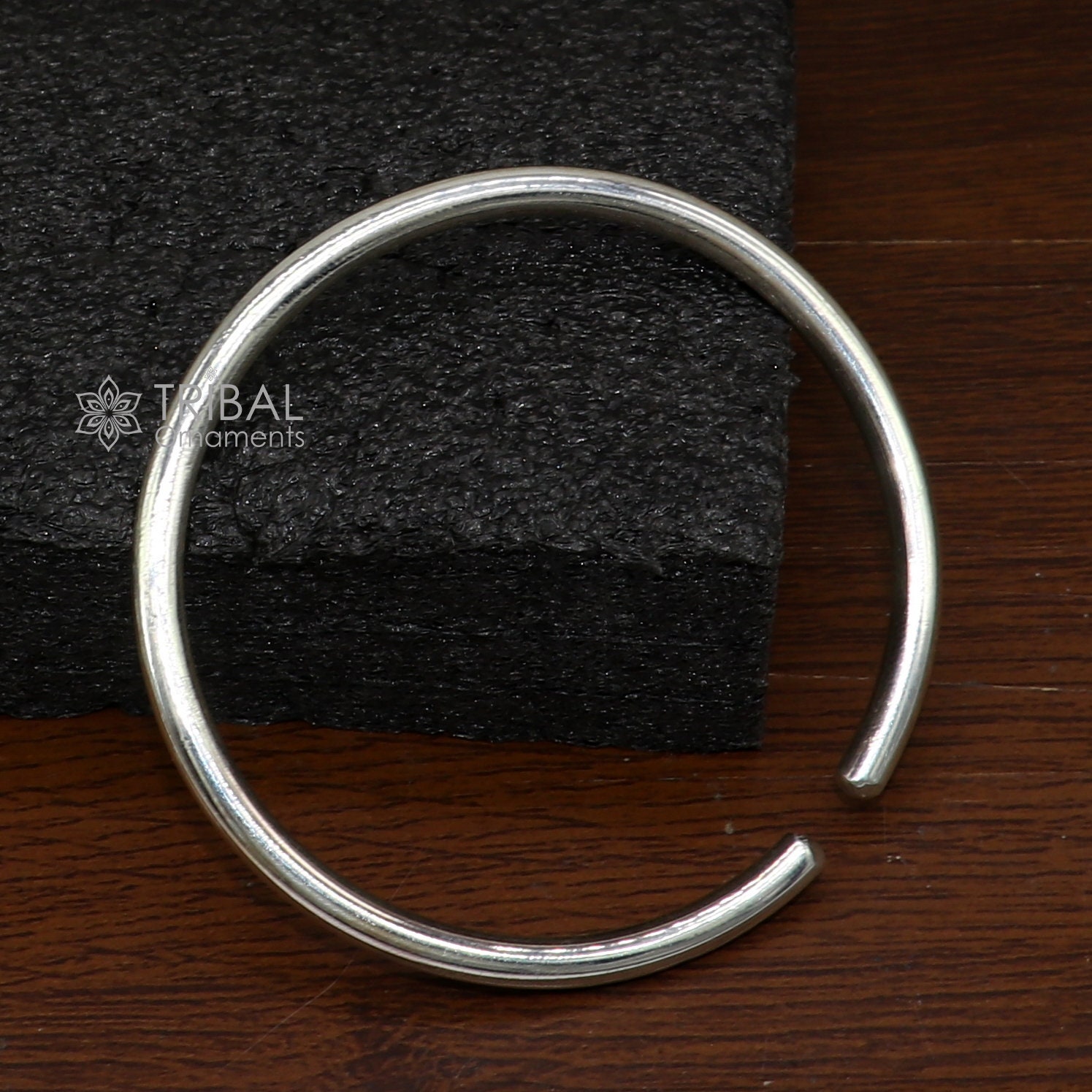925スターリングシルバー/シルバーカフブレスレット/メンズシルバー