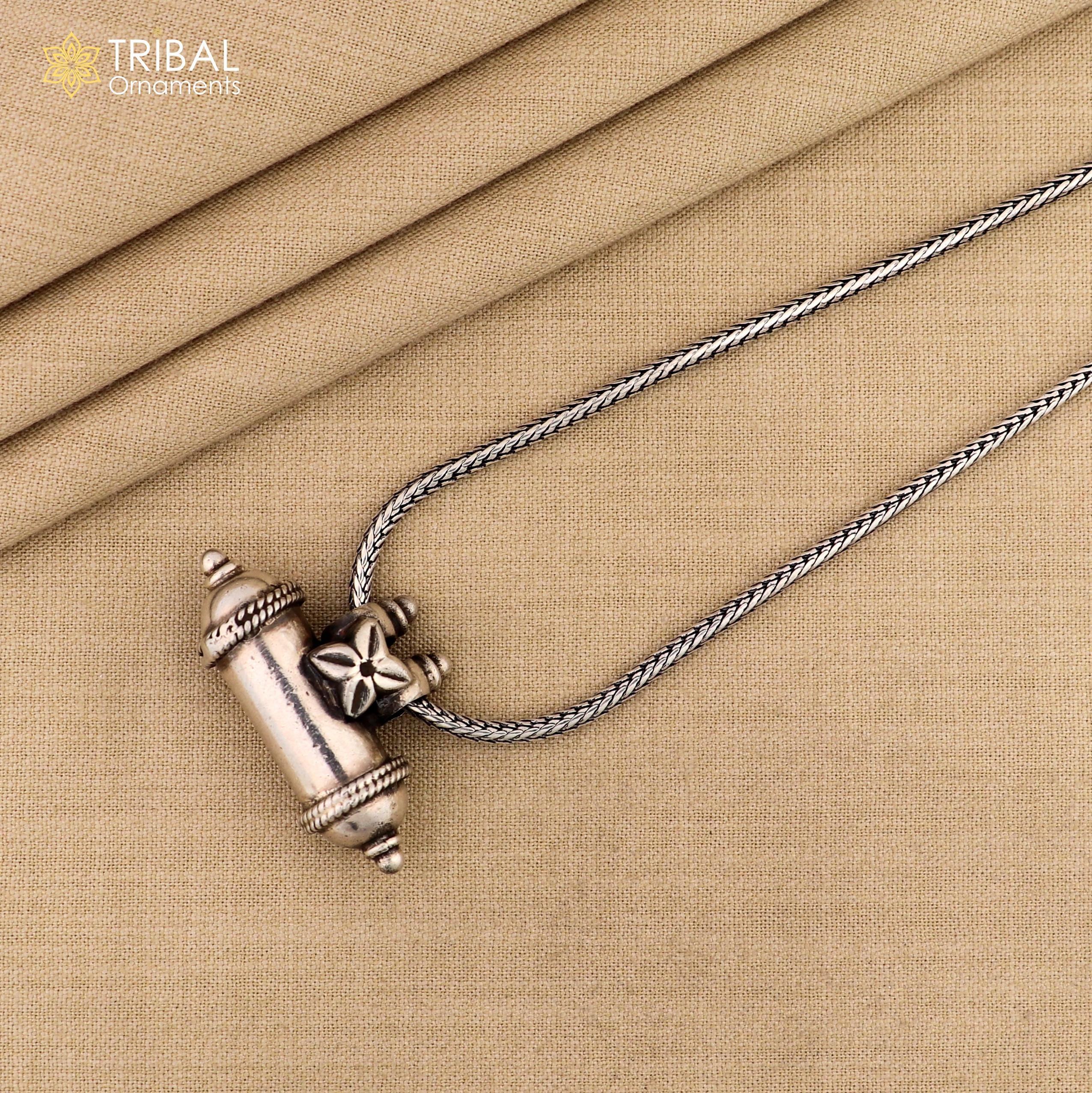 Vintage Design Handmade Ethnic Style Amulet Pendant,925