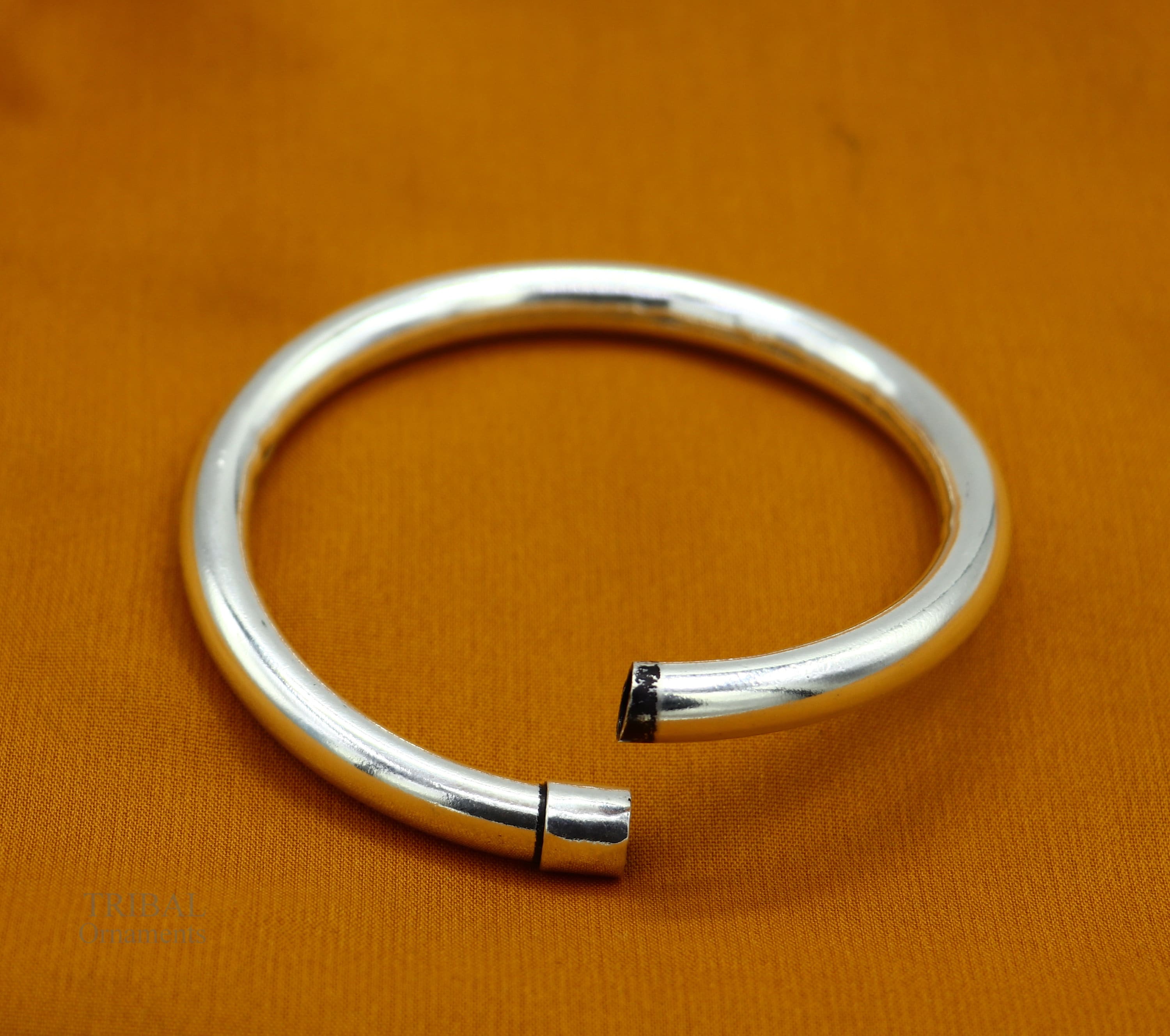 925 Sterling Silver Handmade Fabulous Plain Shine Design