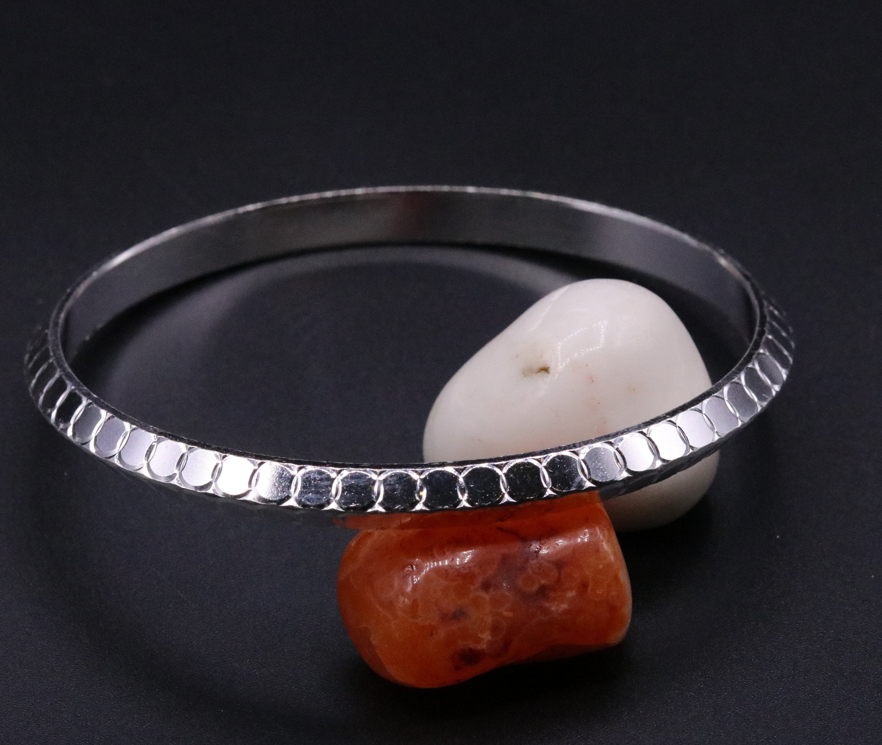 Handmade Solid Silver Punjabi Sikhha Kada Bangle Bracelet for Etsy