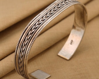 アクセサリー Vintage Silver Goldfil Foop Bangle 925 Vintage Silver Goldfil Foop Bangle 925
