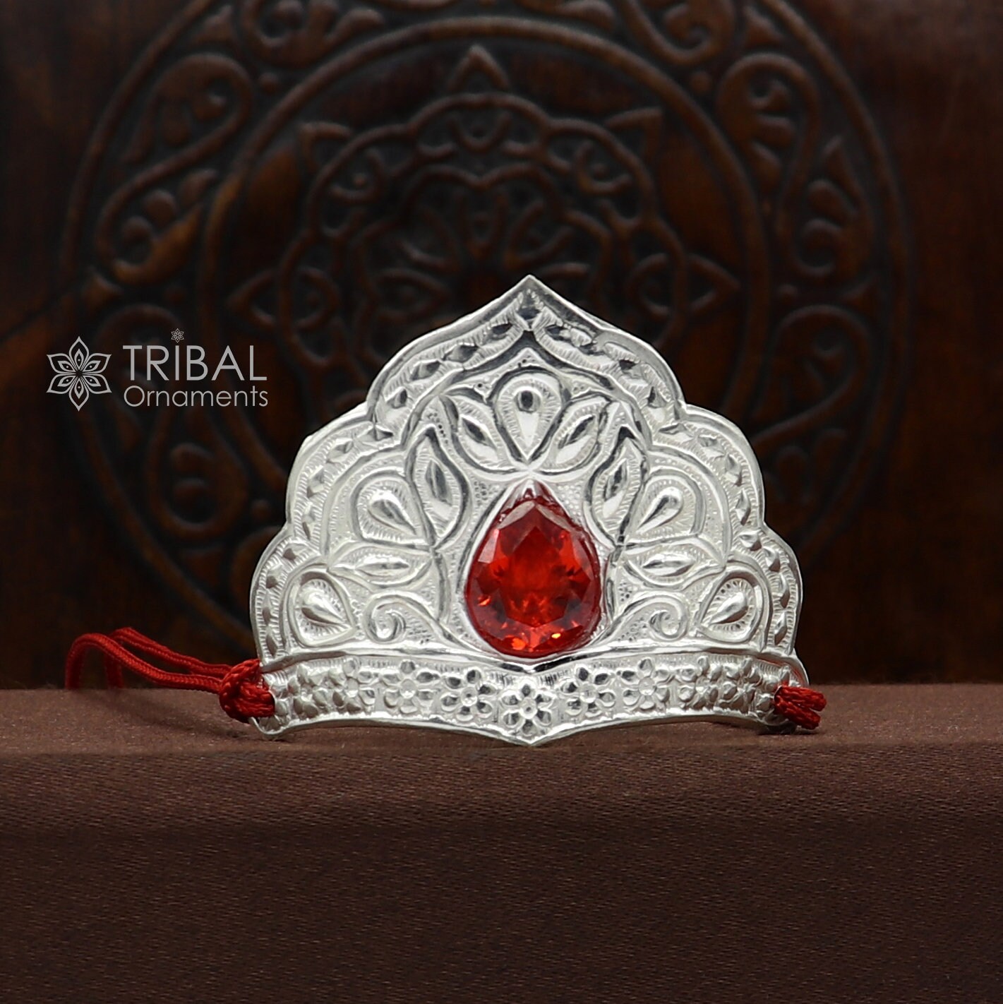925 Sterling Silver Vintage Antique Design Handmade Mukut