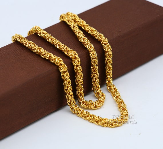 Black Gold Plated Stainless Steel Byzantine Chain Necklace Chn8502 |  Wholesale Jewelry Website