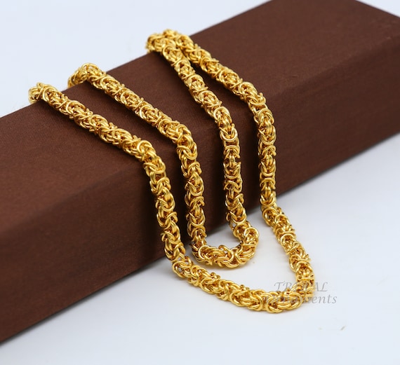 Black Gold Plated Stainless Steel Byzantine Chain Necklace Chn8502 |  Wholesale Jewelry Website