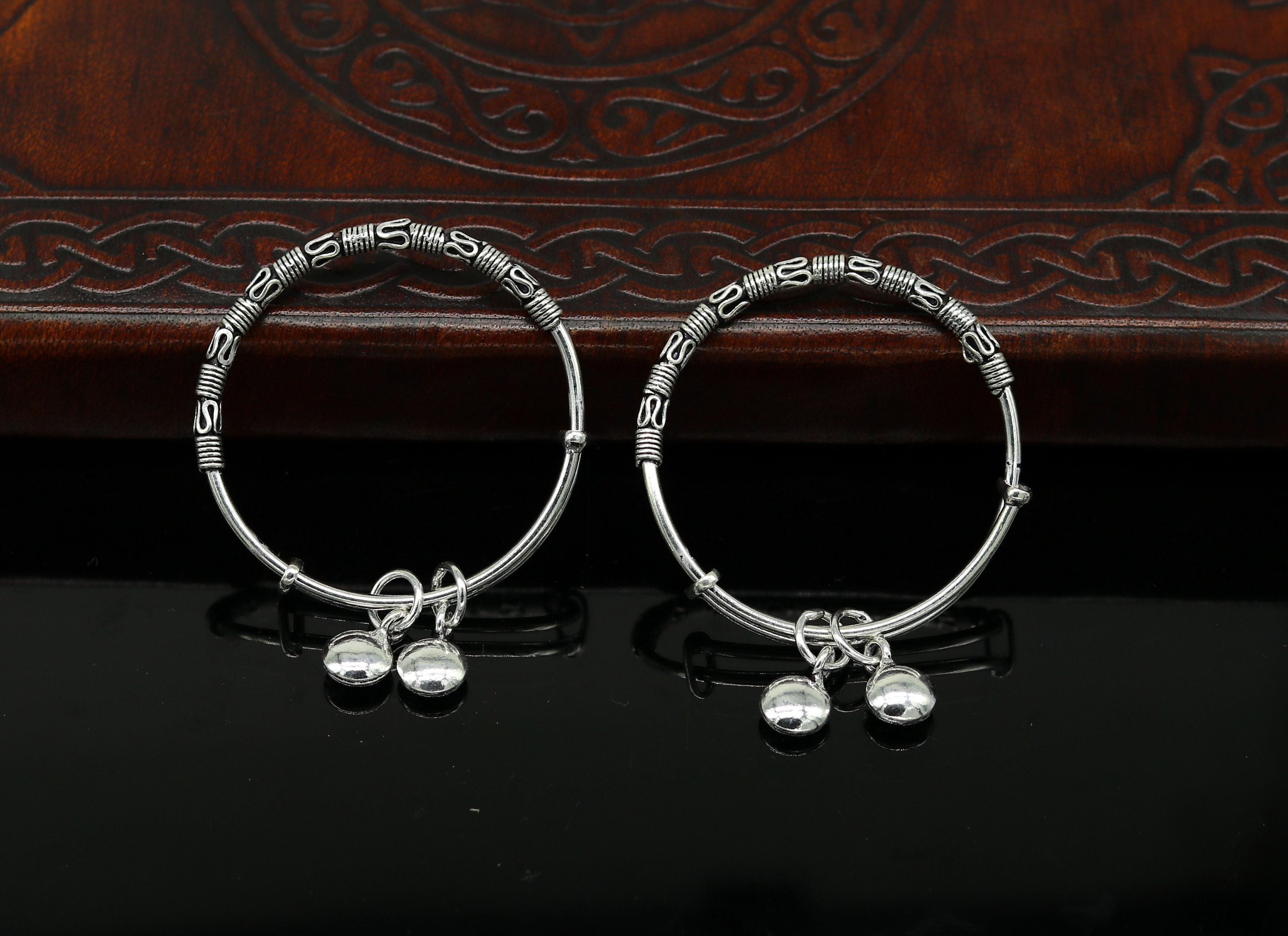 Silver Nursery Expanding Baby Bangle - F2648