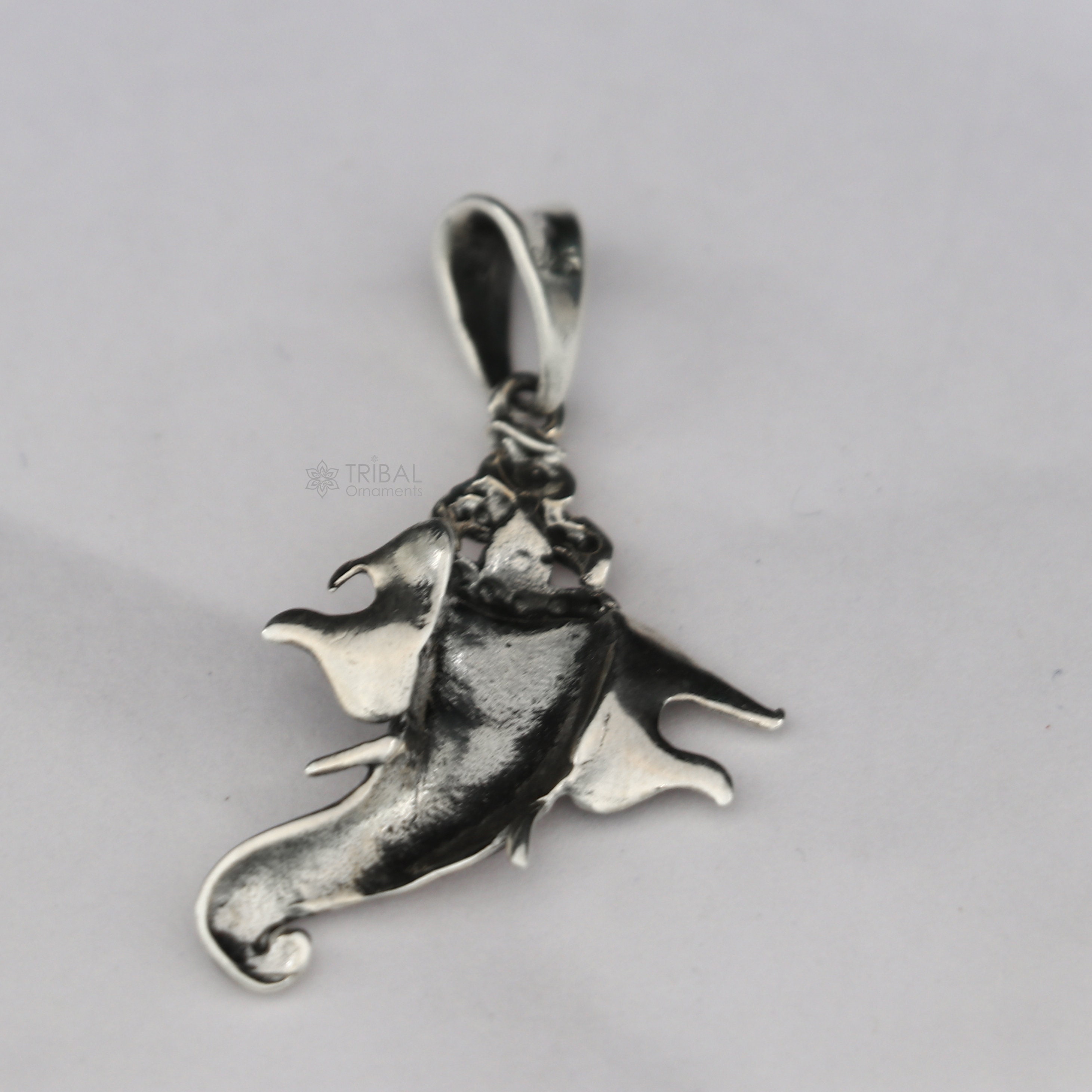 925スターリングシルバーのガネーシャ神ユニークなデザインの