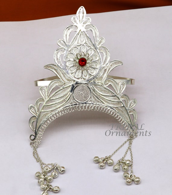 Fan Design Tiara Adult Silver Fan Design Tiara Adult Silver