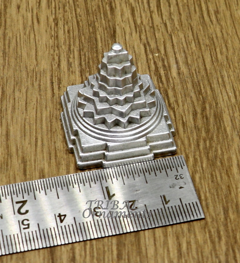 Pyramid Ruler Divine Solid Mercury 3d Pyramid of Shree Yantra, Parad Mahalakshmi ...