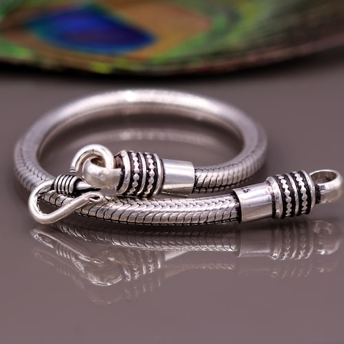 5MM Amazing Vintage Style Snake Chain Handmade 925 Sterling Silver