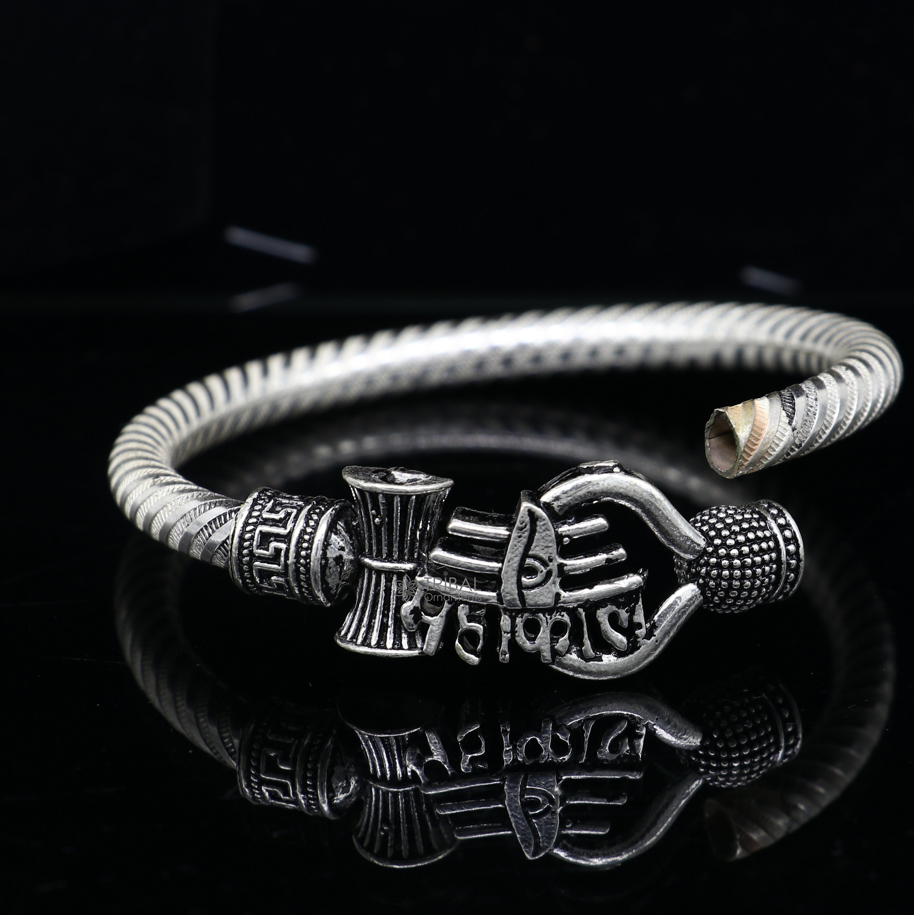 Cuff Bracelet | Copper with Silver & Brass Shivaya Mantra – Lhasa Artisan  Brand