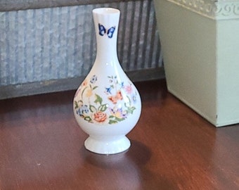 FLOWER BUD VASE - Aynsley Cottage Garden Fine English Bone China - Very Pretty and in Nice Condition