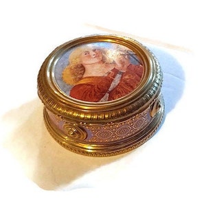 Vintage 1970's Large Plastic Baseball Jewelry Music Box 