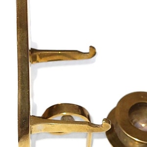 Brass Candle Wall Sconce 2 Available Plate Holder Candle Sconce Very Nice Vintage Condition image 5