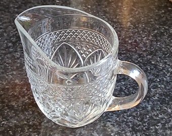 Glass Creamer - Antique Clear by CRISTAL D'ARQUES-DURAND In Wonderful Vintage Condition