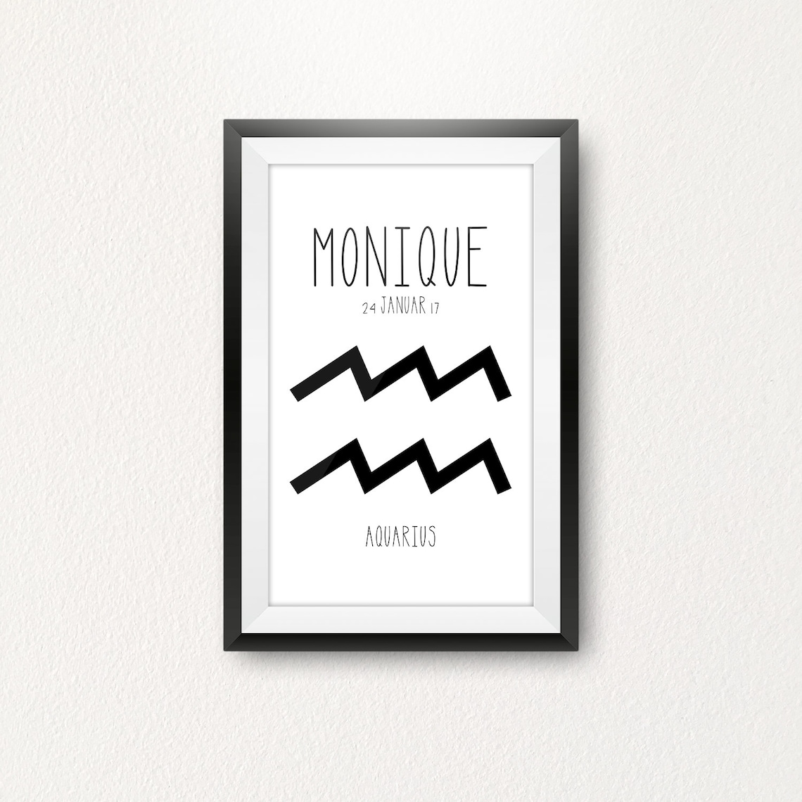 Zodiac Star Sign Poster Digital Download as a Custom Gift Etsy.de