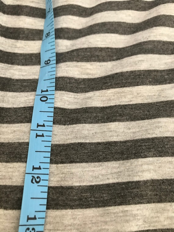 Striped Gray Polyester Fabric One Piece at 1.4 Meters - Etsy