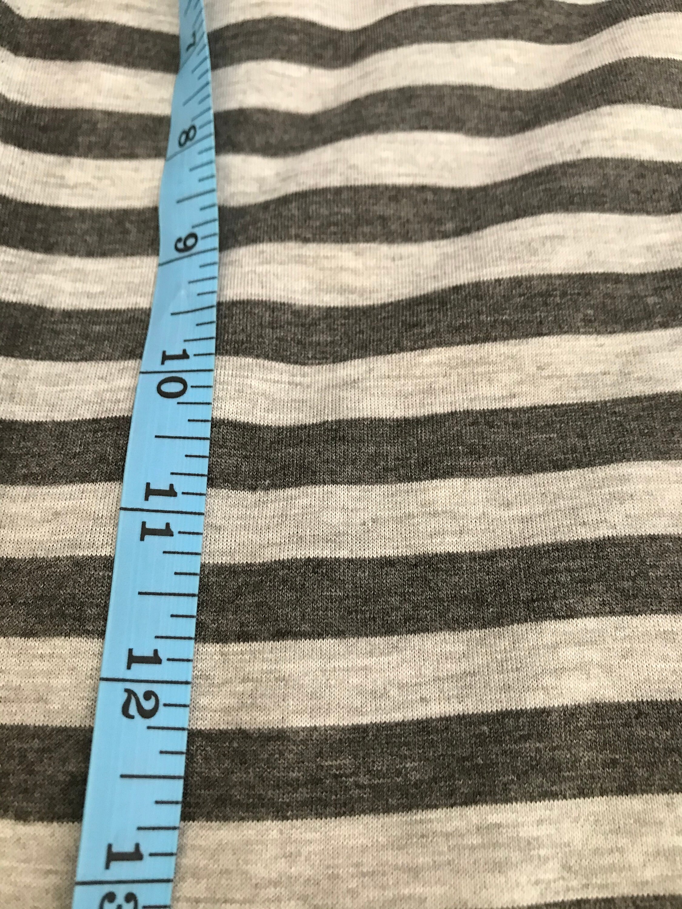 Striped gray polyester fabric one piece at 1.4 meters | Etsy