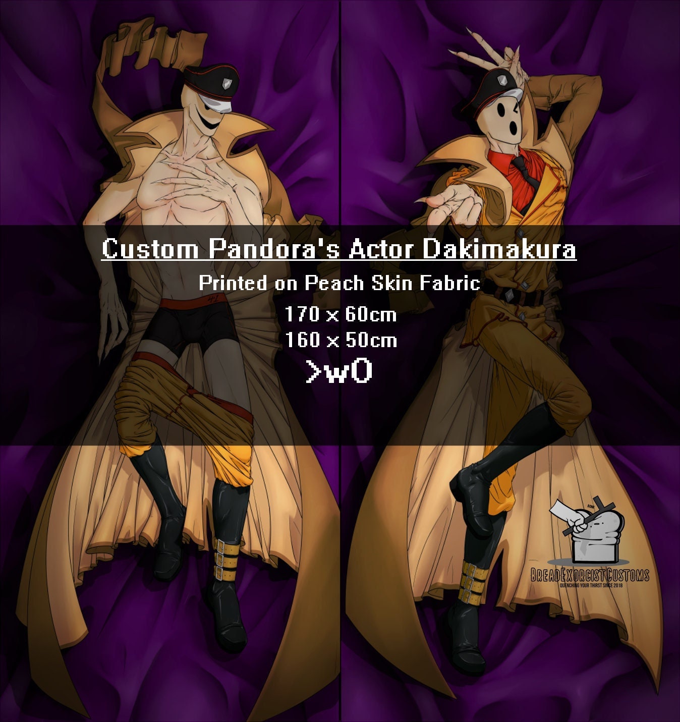 Overlord Pandora s Actor Dakimakura Body Pillow Case Etsy