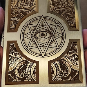 Esoteric stainless steel cigarette joint case