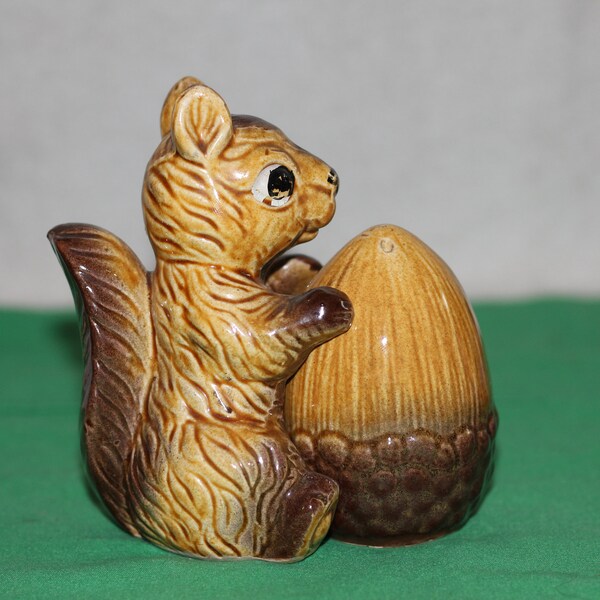Vintage Collectible Squirrel and Nut Salt & Pepper Shakers