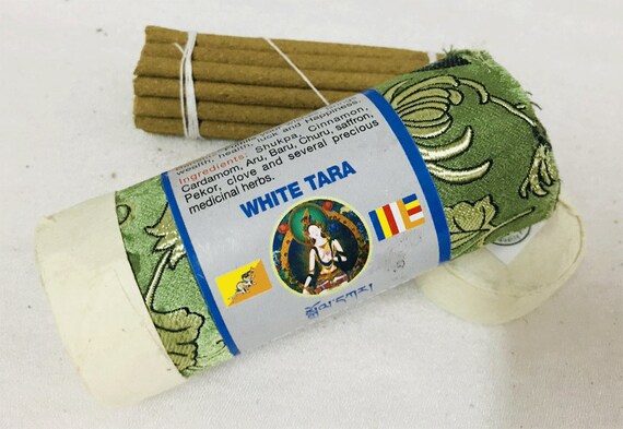 White Tara Tribute Brocade Tibetan Ancient Incense Sticks