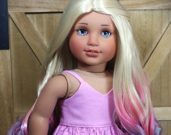 OOAK personalizzato bambola ragazza americana Sailor, bambola dipinta a mano con il trucco