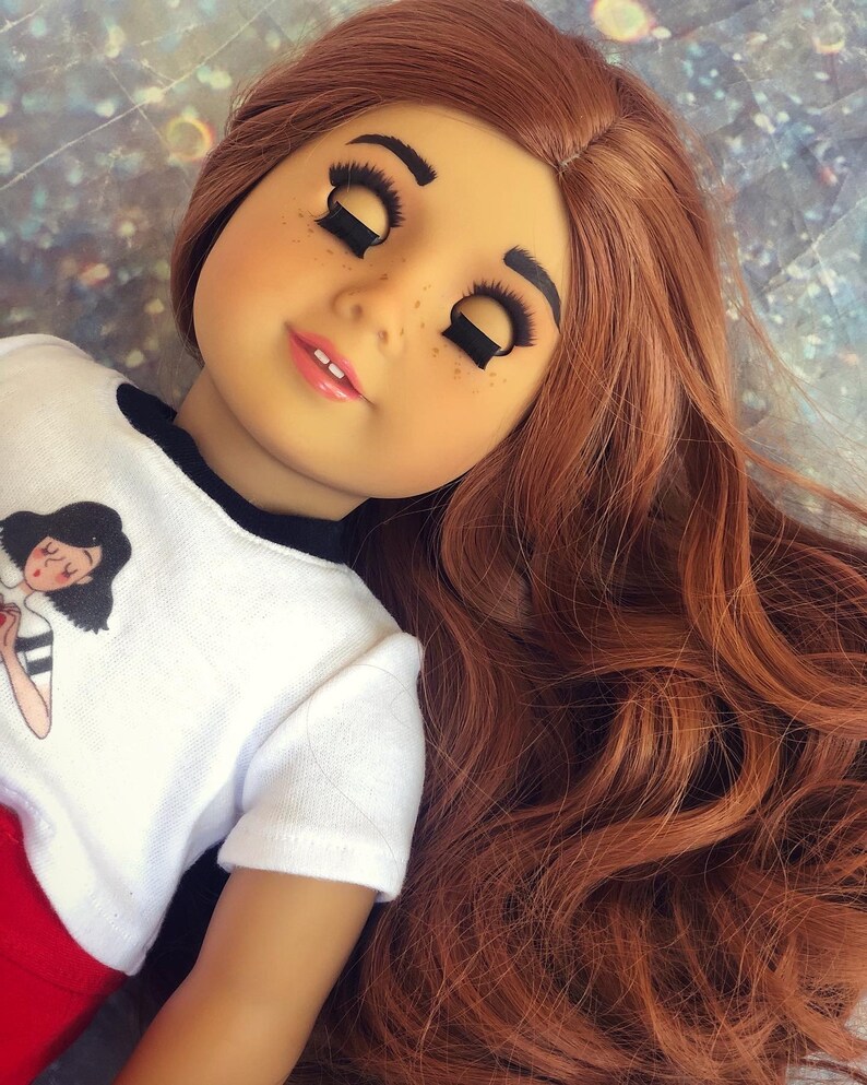 OOAK Custom American girl doll red hair freckles blue eyes Etsy