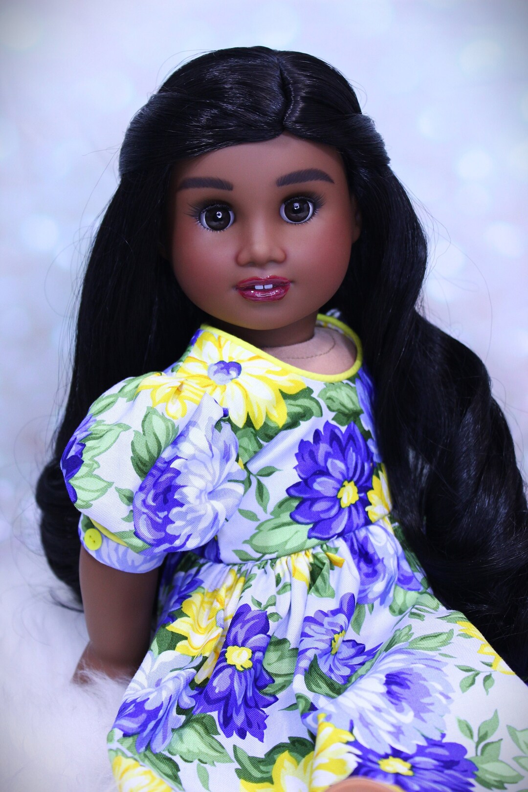 OOAK Custom American Girl Doll Michelle, Artist Doll, Hand Painted Doll