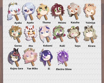 Inazuma Collection Genshin Impact Popsicle Pins