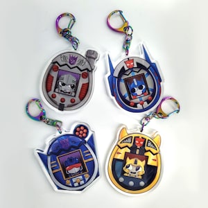 Transformers Digital Pets Acrylic Keychain