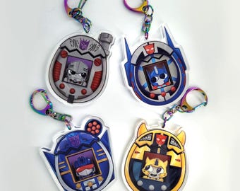 Transformers Digital Pets Acrylic Keychain