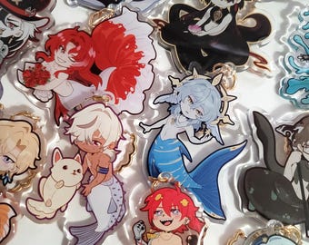 Honkai: Star Rail Mermaid Keychains