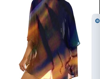 Chiffon Kimono Womens Robe Vertuschung