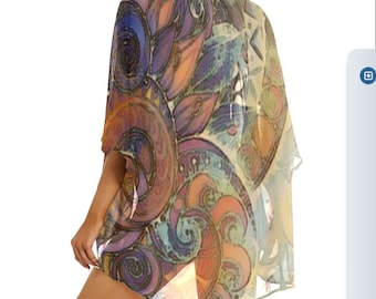 Chiffon Kimono Womens Robe Vertuschung