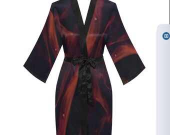 Kimono en mousseline de soie pour femme