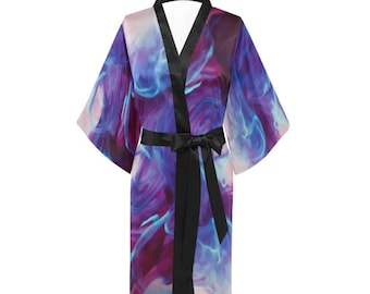 Kimono en mousseline de soie pour femme