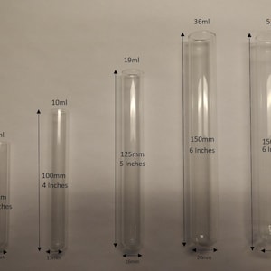 50 count  Glass Culture/Test Tubes Various Sizes  FREE SHIPPING