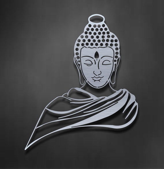 Buddha Metal Wall Art Large Sculpture