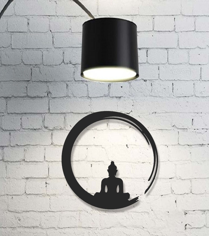 Buddha metal wall art Metal wall Hanging & Sculpture Etsy