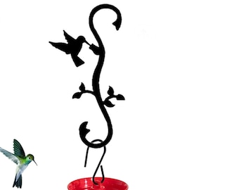 Hummingbird Feeder with Decorative S Hook Plant Hanger
