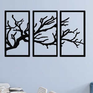 Tree of Life Metal Wall Art: Handmade Steel Wall Hanging