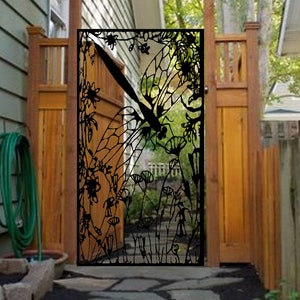 Dragonfly Entry Gate | Garden Metal Gate | Decorative Pedestrian Gate