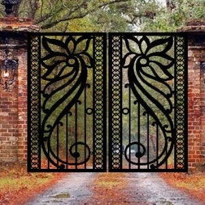 Pedestrian Walk Thru Metal Entry Gate |  Metal Fence Gates