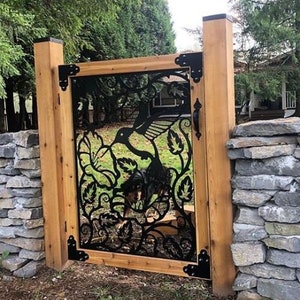 Entry Decorative Gate | Metal Garden Gate | Rustic Garden Gate 3.5’x3.5