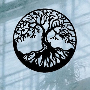 Tree Of Life Metal Wall Art: Circle Wall Hanging