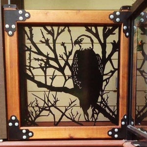 Eagle Metal Gates Made With Wood Frame