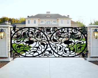 Entrance Modern Metal Gate | HSS Metal Frame | Metal Security and Main Gates