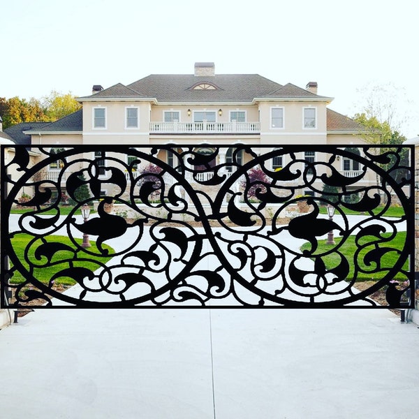 Entrance Modern Metal Gate | HSS Metal Frame | Metal Security and Main Gates